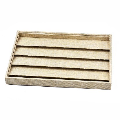 Wood Pendant Displays, Cover with Cloth, Rectangle