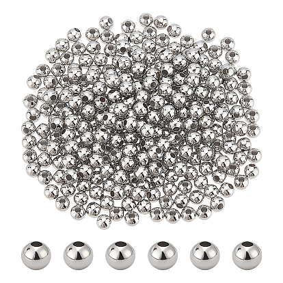 300шт. латунные круглые разделительные бусины