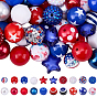 Kits de perles à faire soi-même sur le thème de la fête de l'indépendance, y compris les perles acryliques, des perles en plastique, perle de résine
