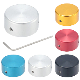 5 коробки 5 цветные алюминиевые крышки для гитарных педалей, с железными винтами