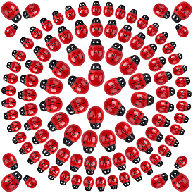 100 шт 3 стили кабошоны из непрозрачной смолы, ледибой