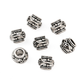 Сплавочные овальные бусины тибетского стиля , рондель, без кадмия и без свинца