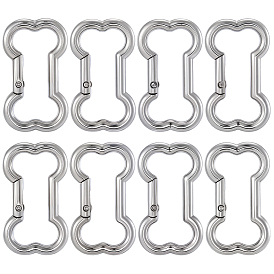 10шт. цинковый сплав карабины для скалолазания, пружинные затворы, кость