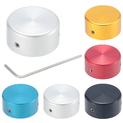 5 коробки 5 цветные алюминиевые крышки для гитарных педалей, с железными винтами