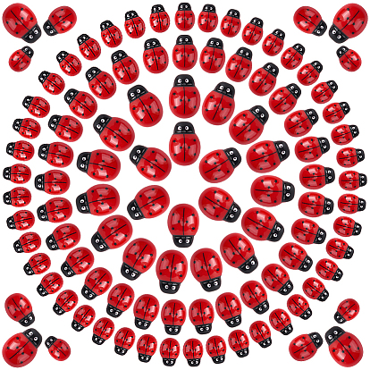 100 шт 3 стили кабошоны из непрозрачной смолы, ледибой