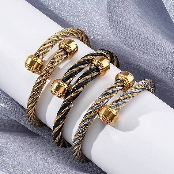 304 браслеты из нержавеющей стали для женщин, ионное покрытие (ip)