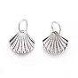 Tibetan Style Alloy Pendants, Shell