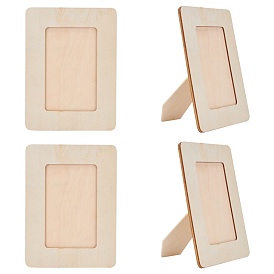 Wood Photo Frame Stands, Rectangle