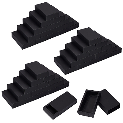 70Pcs Kraft Paper Folding Boxes, Drawer Boxes, Rectangle