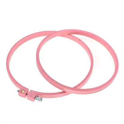 Регулируемые пластиковые пяльцы для вышивания, пяльцы для вышивки крестом по кругу, для шитья, проект по рукоделию и вышивке своими руками