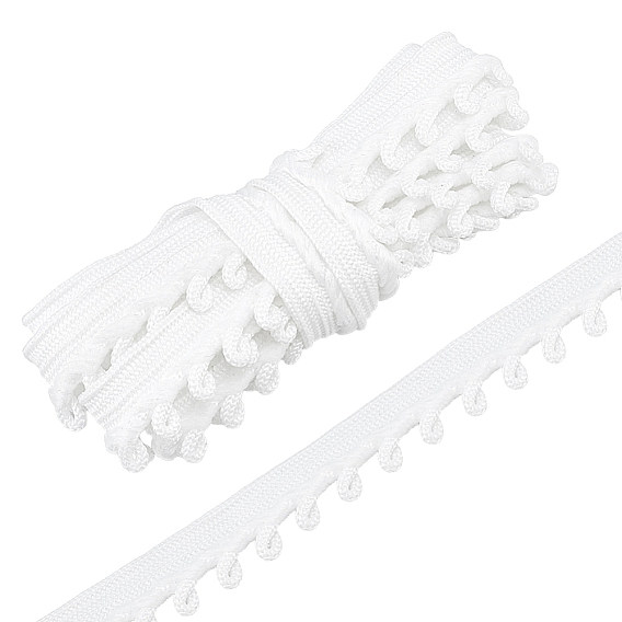10M Polyester Lace Trim, for Doll Clothes, Sewing Craft Supplies
