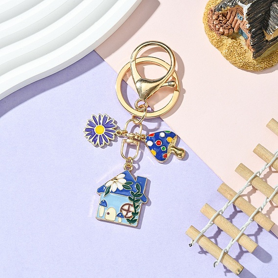 Брелок из эмалевого сплава, со сплавочной фурнитурой