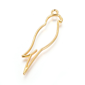 Подвески на лицевой панели из сплава цинка, для diy уф смолы, эпоксидная смола, Прессованные цветочные украшения, попугай