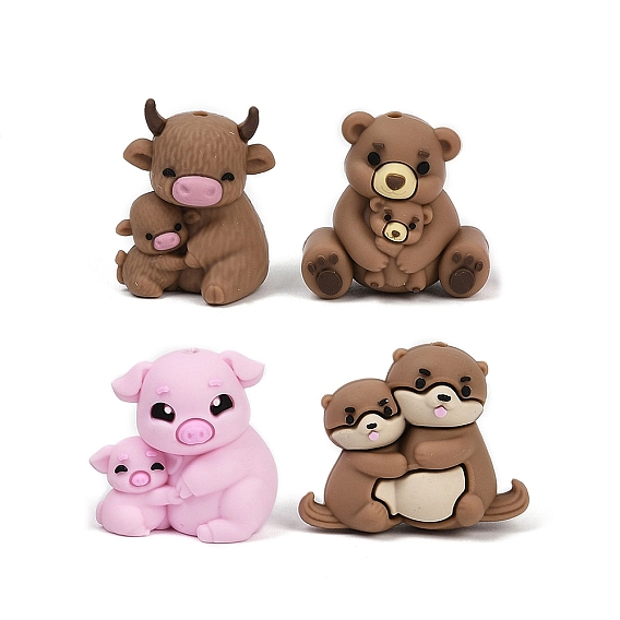 Силиконовые бусины, фокусные бусы, животное