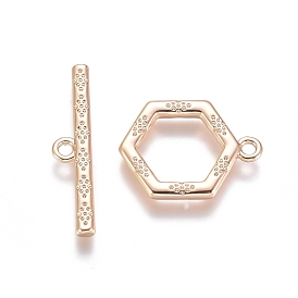 Brass Toggle Clasps, with Jump Rings, for DIY Jewelry Making