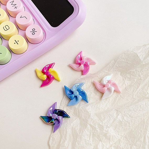 Непрозрачная акриловая бусина, ветряная мельница