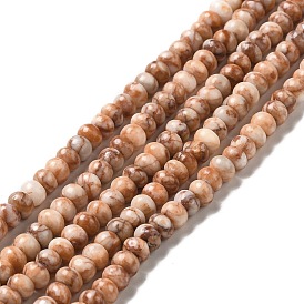 Natural Red Netstone Beads Strands, Rondelle