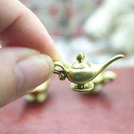 Старинные смоляные миниатюрные украшения для чайников, аксессуары для кукольного домика в микроландшафтном саду, притворяясь опорными украшениями, с ручкой