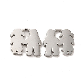 Ионное покрытие (ip) 304 брелоки из нержавеющей стали, любовник