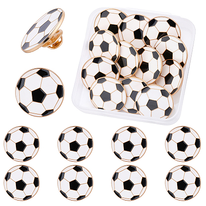 12 шт. эмалированные булавки, Броши из черного сплава для рюкзака, футбольная тема