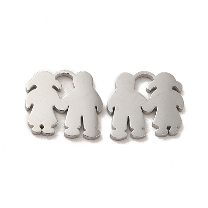 Ионное покрытие (ip) 304 брелоки из нержавеющей стали, любовник