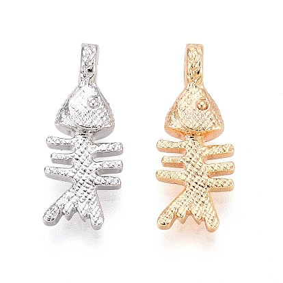 Латунные подвески, рыбьей костью