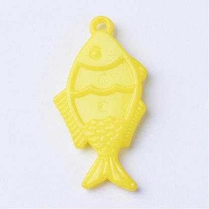 Opaque Acrylic Pendants, Fish