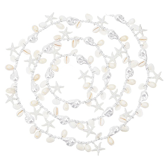 ABS Plastic Imitation Pearl & Shell Chains for Party Deorations