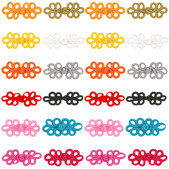 Nbeads 36пары 9 цвета ручной работы китайские лягушки узлы пуговицы наборы, кнопка полиэфира