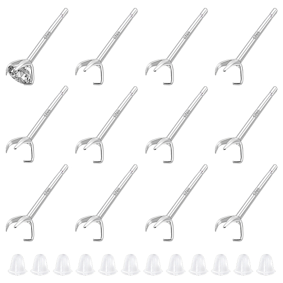 925 серебристые серьги, с замшевой тканью, квадратная салфетка для полировки серебра и пластиковыми ушками