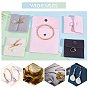 PandaHall Elite 8Pcs 8 Style Square Velvet Jewelry Bags, with Snap Fastener