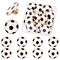 12 шт. эмалированные булавки, Броши из черного сплава для рюкзака, футбольная тема