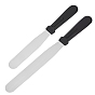 Stainless Steel Straight Spatulas, with Plastic Handle, Bakeware Tools, for Cake Decorating Frosting