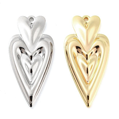 Латунные подвески, без кадмия, без никеля и без свинца, сердце прелести