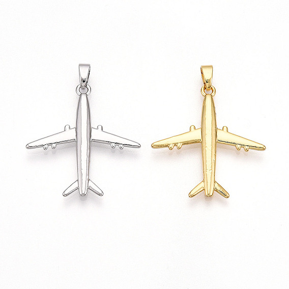 Латунные подвески, без кадмия и без свинца, прелести самолета