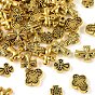 60 pcs 6 styles perles en alliage de zinc de style tibétain, croix