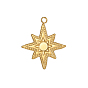 304 Stainless Steel Pendants, Star Charms, Ion Plating(IP)