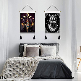 Room decoration hanging painting multi-element combination hanging cloth wall cloth background cloth dream catcher witch decorative painting bedside tapestry