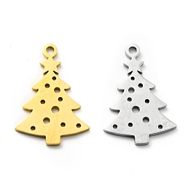201 Stainless Steel Pendant, Christmas Theme, Tree