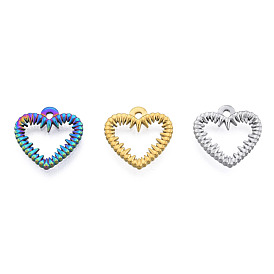 201 Stainless Steel Pendants, Heart
