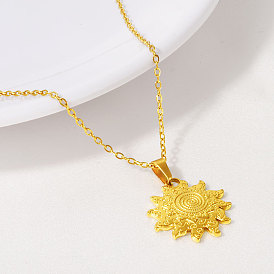 304 Подвески-солнце из нержавеющей стали для женщин