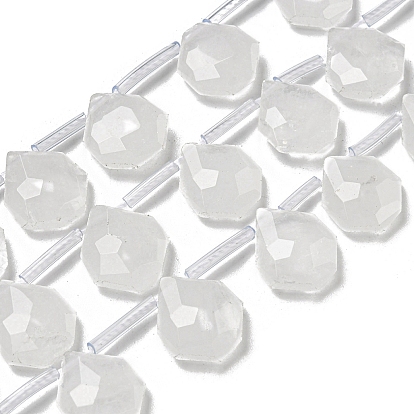 Природных кристаллов кварца бисер нитей, Топ пробуренной, горный хрусталь слеза, граненые