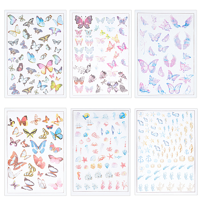 6 лист 6 стиль пластиковые кабошоны, эпоксидный наполнитель, разнообразные