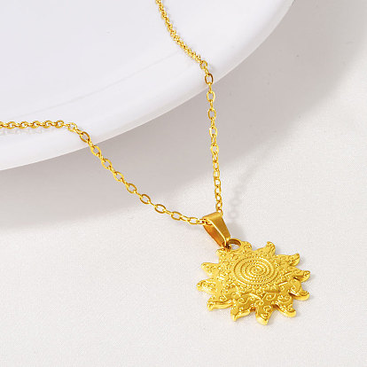 304 Подвески-солнце из нержавеющей стали для женщин