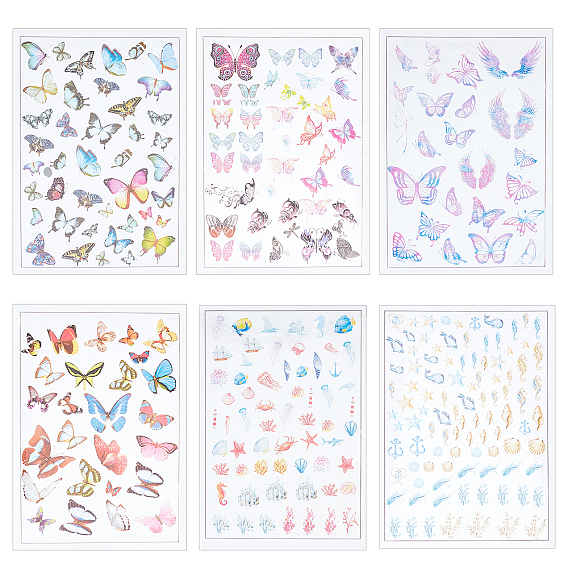 6 лист 6 стиль пластиковые кабошоны, эпоксидный наполнитель, разнообразные