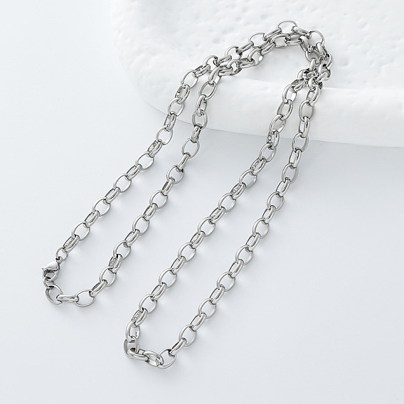 5мм 304 ожерелья из нержавеющей стали с цепочкой, без потускнения
