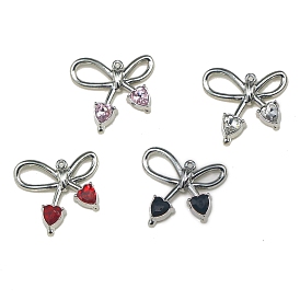 Подвески из сплава и страза, бантом прелести