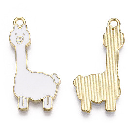 Подвески из эмали и сплава, без кадмия и без свинца, золотой свет, альпака