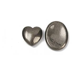 Натуральный пирит карманный пальмовый камень/камень для беспокойства, массажный камень от беспокойства