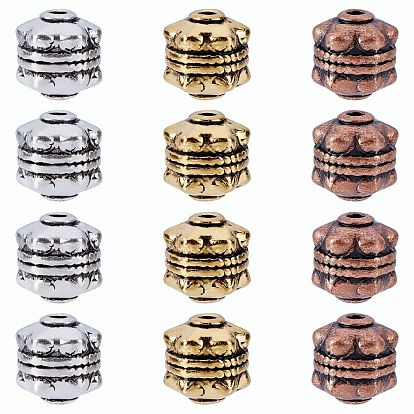 Tibetan Style Alloy Beads, Lead Free & Cadmium Free & Nickel Free, Round